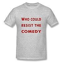 LuTongDen Neck Short Sleeve Cotton T Shirt For Men Who Could Resist The Comedy Tee Shirts SizeKey1Ash 9935500551 Book Cover