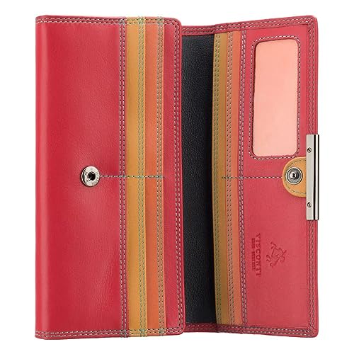 VISCONTI RIO 11 Ladies Large Soft Leather Wallet Purse Clutch (Red/Rhumba) - Main Image