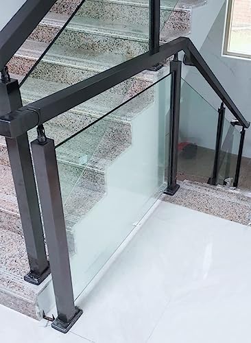 Poste de cerca de vidrio de acero inoxidable con acabado sofisticado 5
