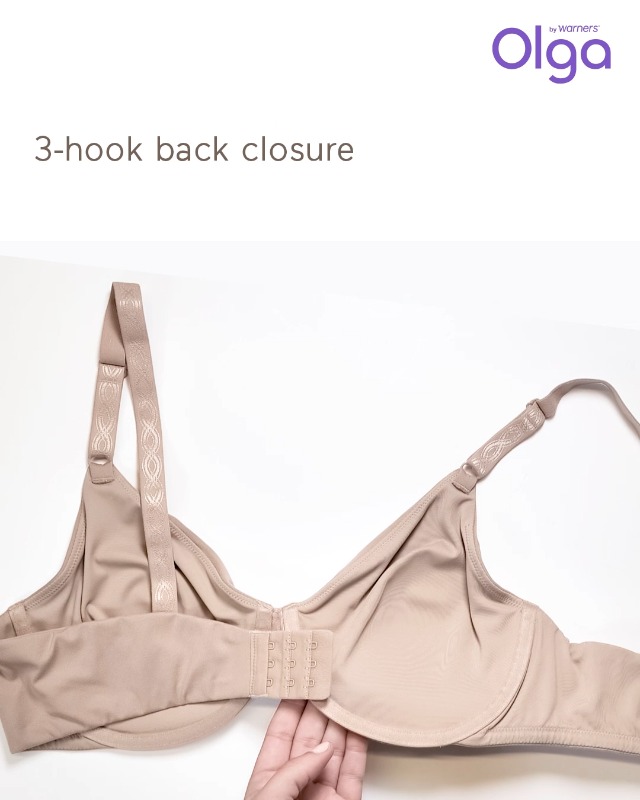 Olga Women's Cloud 9 Full-Figure Unlined Underwire Minimizer Bra