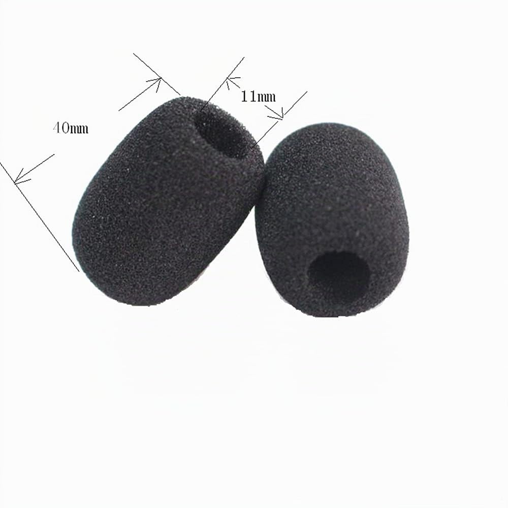 Pare-brise pour microphone de casque, housses de microphone en mousse Pare-brise pour micro pare-brise pour micro de bureau, paquet de 10 micros