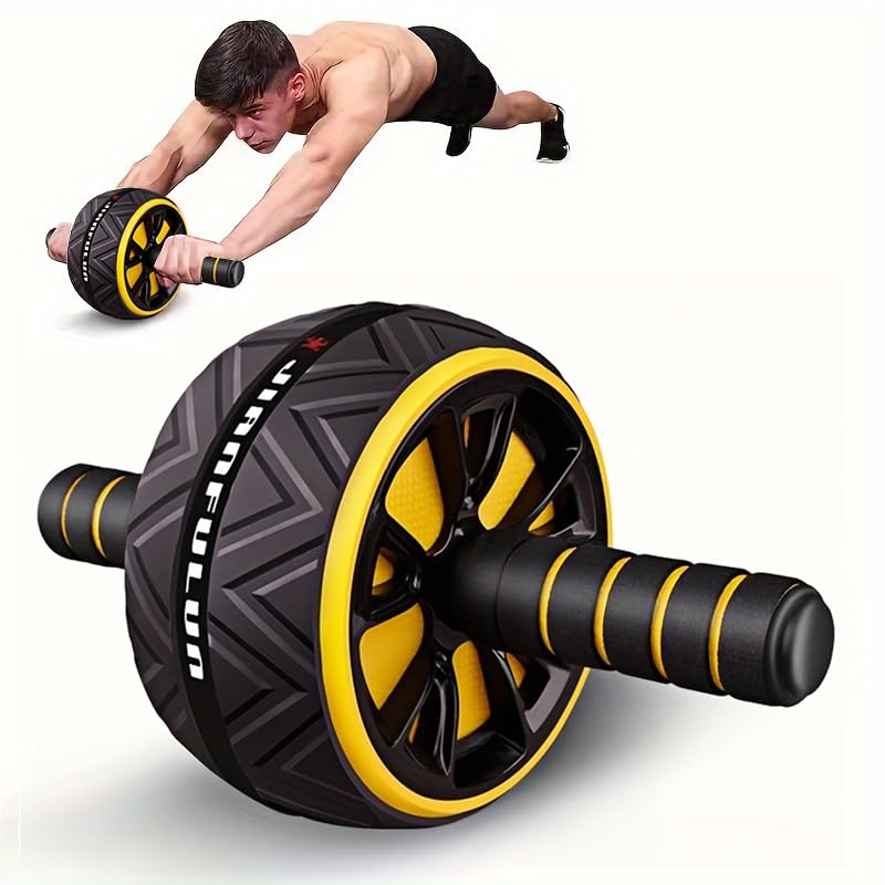 Core & Chest Muscle Training Wheel - Wider Ab Roller with Knee Pad Accessories for Home Gym
| Abs Workout Equipment - A 