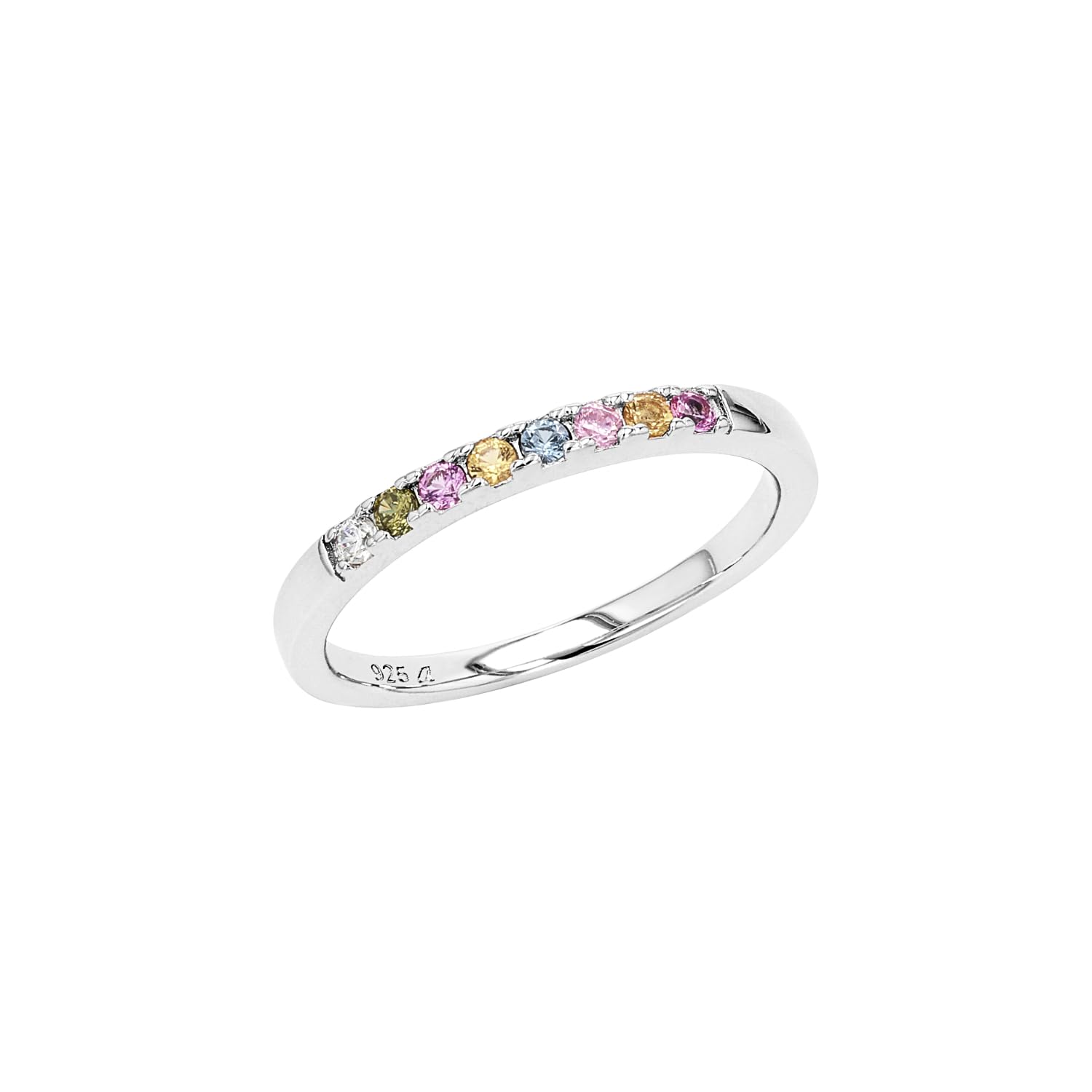 S.Oliver Damenring Aus 925er Sterling Silber Mit Zirkonia – Elegante Kombination Aus Kugelring & Stein
