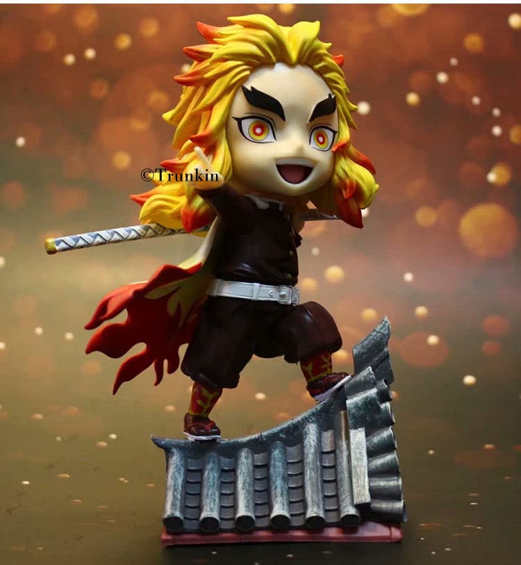 Image of Trunkin | Demon Slayer Rengoku Kyojuro Action Figure Figurine | Version Vibration Stars Weeb Manga Collectible Kimetsu no Yaiba | Anime Figurine