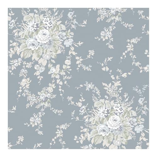 Graham & Brown Shabby Chic by Rachel Ashwell Garden Floral Slate Grey Floral Wallpaper