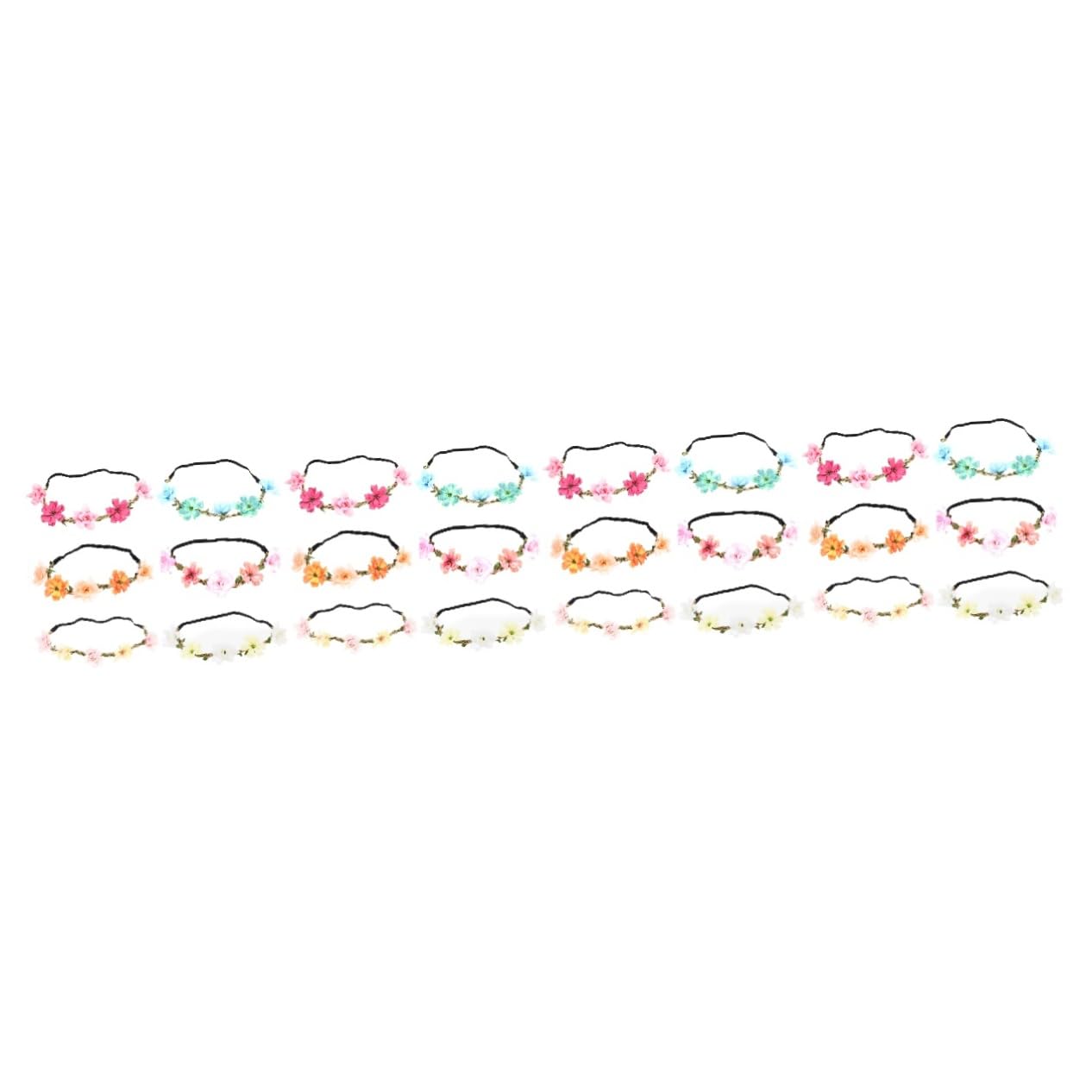 Pz fascia per ghirlanda nuziale fascia di fiori da sposa di fiori diadema della ragazza dei fiori floreale Fascia per fiori da sposa fasce di fiori per le donne seta