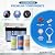 Max Water 3 Stage (Sediment, Tannin/Nitrate, Odor & Improving Taste) Whole House (10 inch x 4.5 inch), Water Filtration System with Double O Ring Housing - Sediment + Anion + GAC - 1" Inlet/Outlet