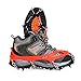 Amasawa Crampones(1 par),Antideslizante Seguro Calzado 8 Teeth Acero al manganeso Crampons, Ideal para Cámping y Alpinismo en Esquí, Hielo, Nieve, Senderismo al Aire Libre(Naranja)