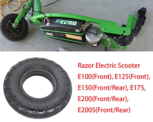 Electric Scooter 200 X 50 （8X2) Tubeless Solid No Flats Tire For E100 E150 E175 E200 #TOP6