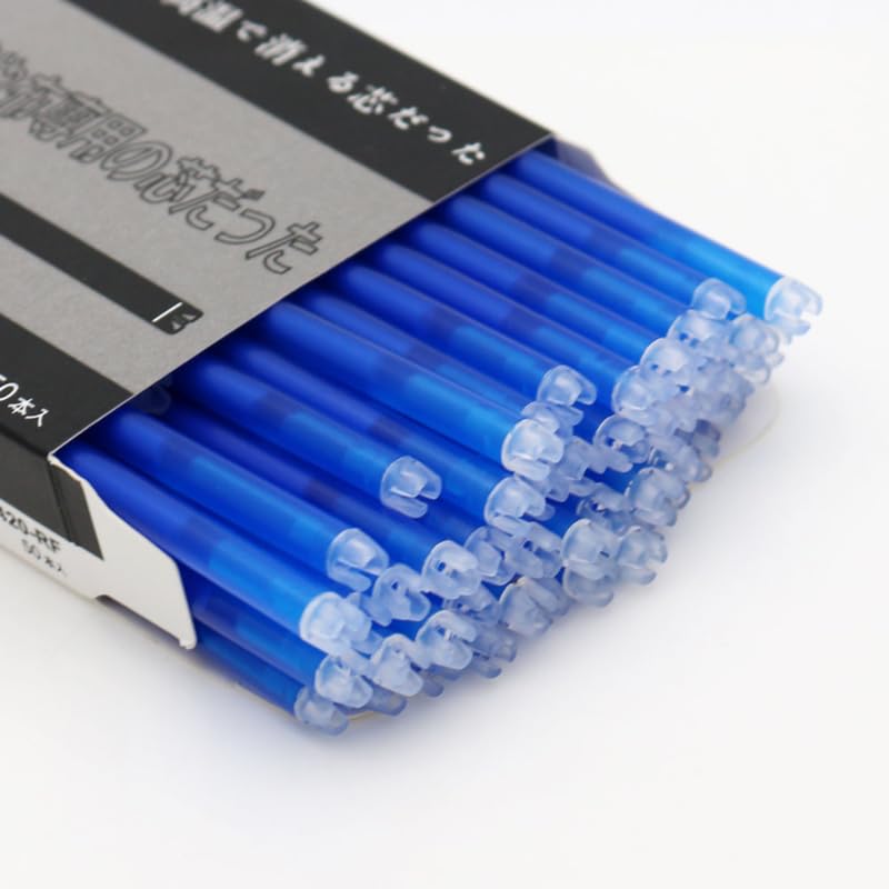 Heat Erasable Blue (Pack of 50) Fabric Pen Refills for Tailoring, Embroidery & Fabric Marking | Washable Ink Refill for MMC-420 Pens-image-6