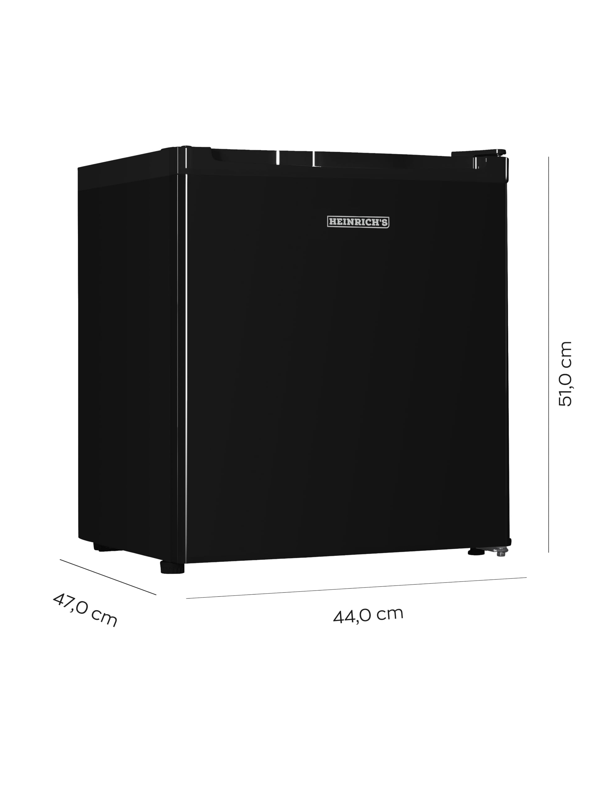 Heinrich´s Mini congelatore da 33 l, -18 °C, piccolo, silenzioso, 40 dB, con cerniera della porta intercambiabile, perfetto per ufficio, campeggio, attività all'aperto