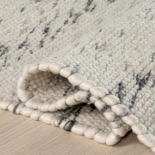 Image of Nuloom Santa Ivory Solid Flatweave Area Rug, 10' x 14'