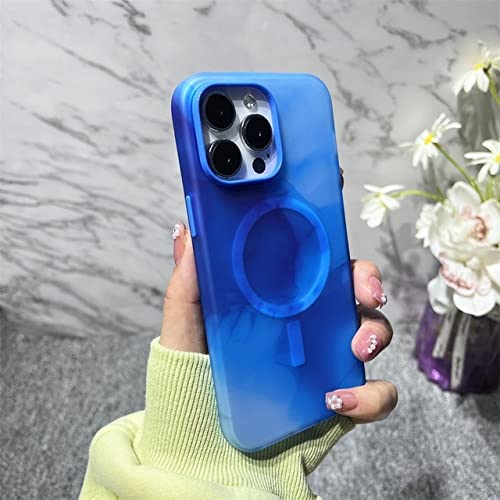 Coque de peinture colorée pour iPhone 14 Pro Max et 13 magnétique antichoc