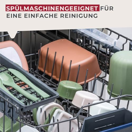 Fackelmann Snacking-Boxen 3er-Set, rund, gut für Saucen, Dressings und Gewürze, auslaufsicher und spülmaschinenfest