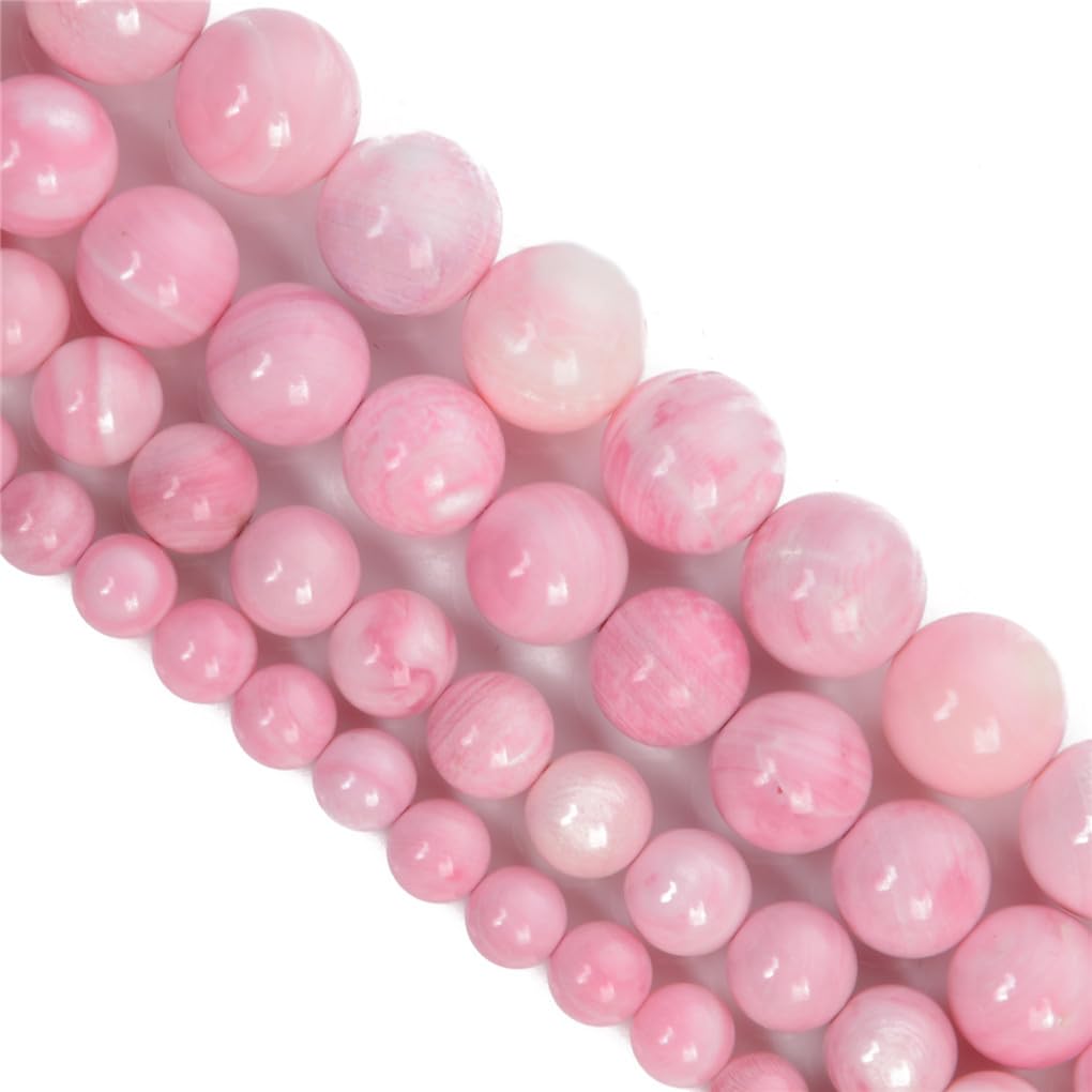 Perles de pierre naturelle prunes rondes lisses Hamthuit pour création de bijoux DIY