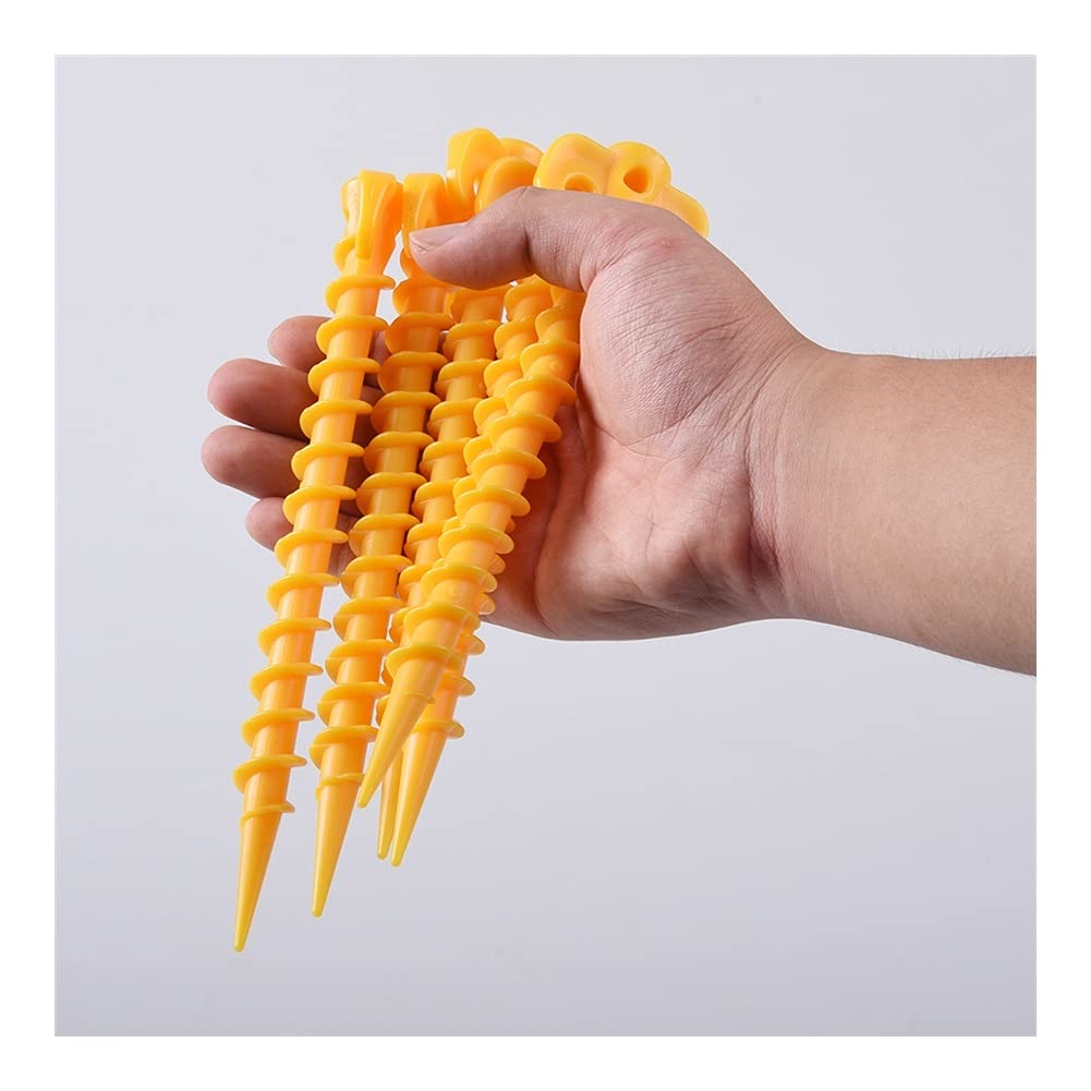 15 sztuk 20CM Heavy Duty akcesoria do namiotów śledzie do namiotu kołki do namiotu szpilki gwoździe do namiotu kołki w kształcie śrub na piknik kempingowy (1) (1)