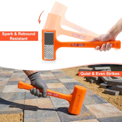 Image of MAXPOWER 5 LB & 2 LB Dead Blow Hammer Set, Spark and Rebound Resistant