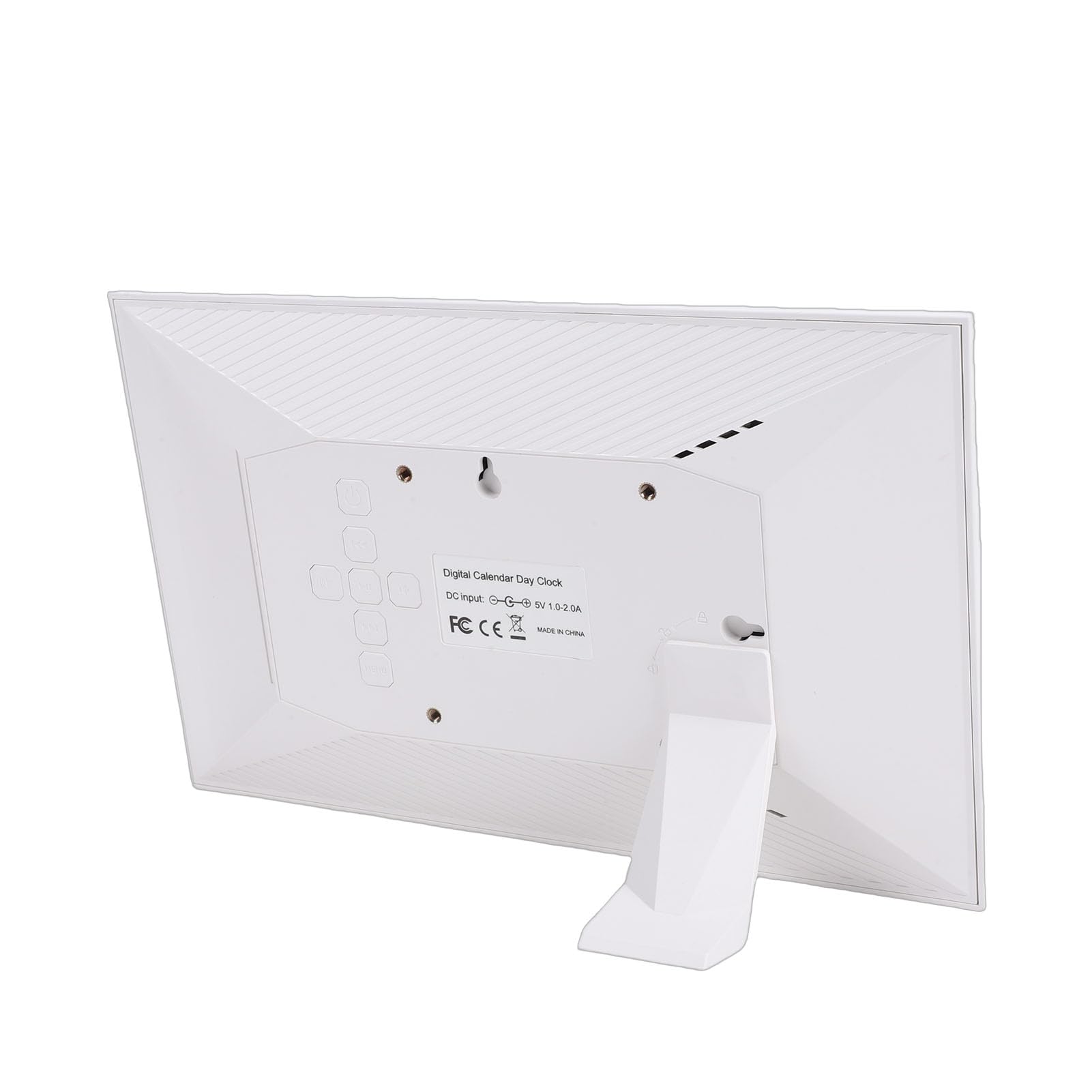 Sxhlseller Reloj Digital WiFi Inteligente, Pantalla de 10 Pulgadas con Clima en Tiempo Real Temperatura y Humedad, for Hogar y Oficina (Enchufe de la UE)