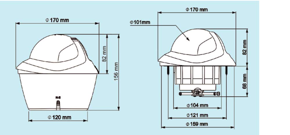 PLASTIMO Compass OLYM115 BLA Flush,BLA con Card