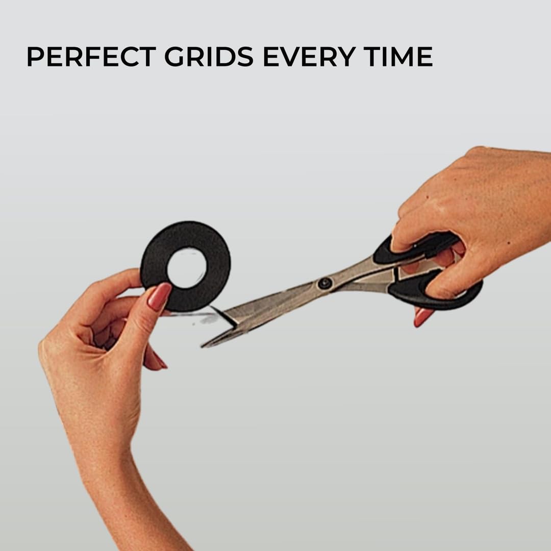 Nastro Adesivo Per Lavagne Bianche H&amp;S - 3mm X 50m, 3 Rotoli (Blu, Nero, Rosso), Per Griglie E Tabelloni