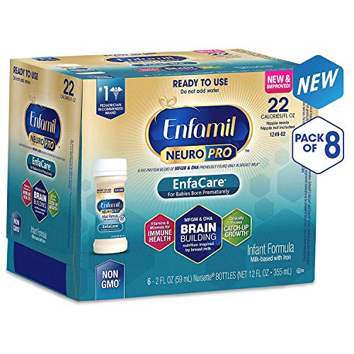 Enfamil NeuroPro EnfaCare Ready to Feed Premature Baby Formula Milk Nursette, 2 fl