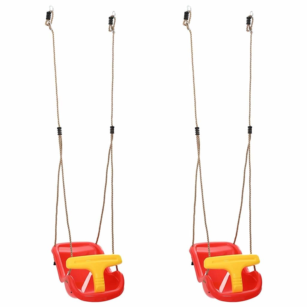 Generisch Baby Schaukel 2 pcs Rot 36 x 43 x 42 cm Kunststoff,Baby & Kleinkind,Babyspielzeuge,Baby-Jumper & Schaukeln-42009964