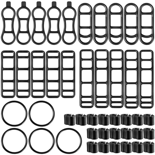 Annickee 25 Pièces Bande en Silicone pour Vélo, Bande Silicone Elastique Vélos, Silicone Sangles Montage Vélo, Anneau en Caoutchouc Extensible pour Vélo,...