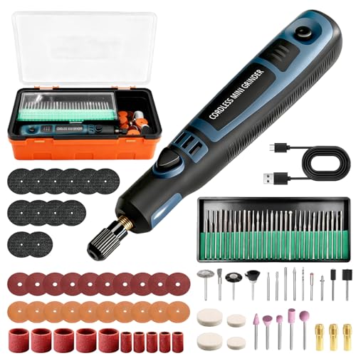 Lápiz de grabado eléctrico con 96 puntas, inalámbrico USB recargable, lápiz de grabado portátil, kit de herramientas de grabado, lápiz de grabado DIY, grabador giratorio para joyas, madera, cristal