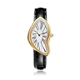 Creative Melting Luxury Unisex Watch Small Vintage Bracelet Roman Numeral Dial, Waterproof, Business Casual Dress Watch