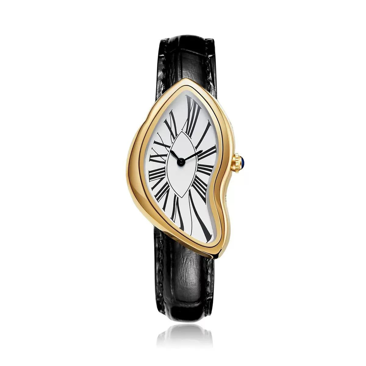 GORBENCreative Melting Luxury Unisex Watch Small Vintage Bracelet Roman Numeral Dial, Waterproof, Business Casual Dress Watch