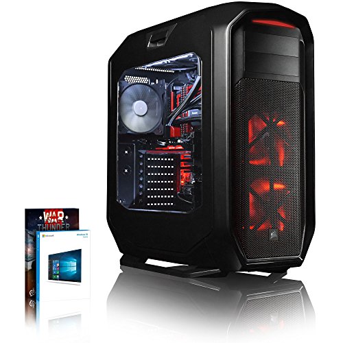 Preisvergleich Produktbild Vibox Species-X GXS780-119 Gaming-PC Computer mit Spiel Bundle, Windows 10 OS (4,2GHz AMD Ryzen 5 3600 Prozessor, ASUS Strix GeForce GTX 1080 Grafikkarte, 64Go DDR4 RAM, 120GB SSD, 3TB HDD)