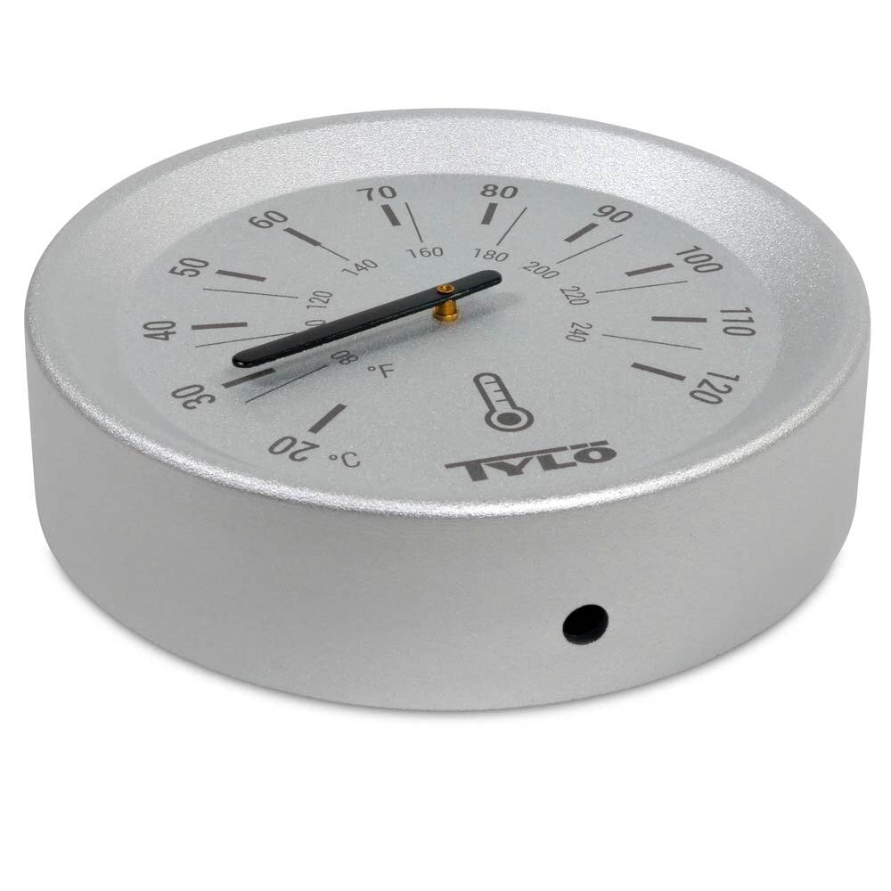 Tylö Thermometer Brilliant Silver Grey