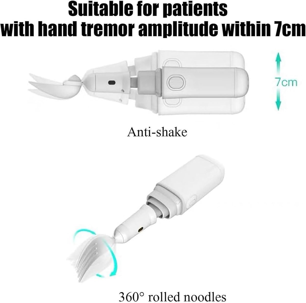 Cuchara para Parkinson para Temblores de Manos, Cubiertos para Ayudar con La Artritis, Utensilio Adaptable para Temblores de Manos y Enfermedad de Parkinson