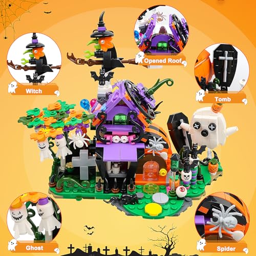 moomoo baby christmas building blocks toys for kids 6 in 1 building blocks gifts for boys and girls halloween building toys party favors