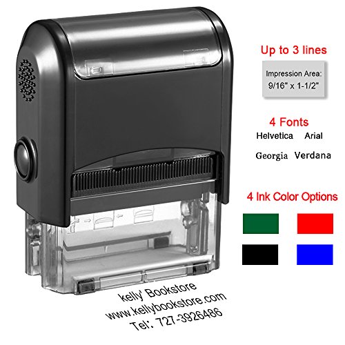 Custom Stamp-Personalized Stamp Self Inking Rubber Stamp,Return Address Stamp With Up To 3 Lines Of Custom Text #TOP3