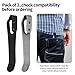 2pcs Stainless Steel Pocket Clip, 2.36 Inch Length Deep Carry Pocket Clip Replacement with Screws Knife Holder Tools Accessories for Men