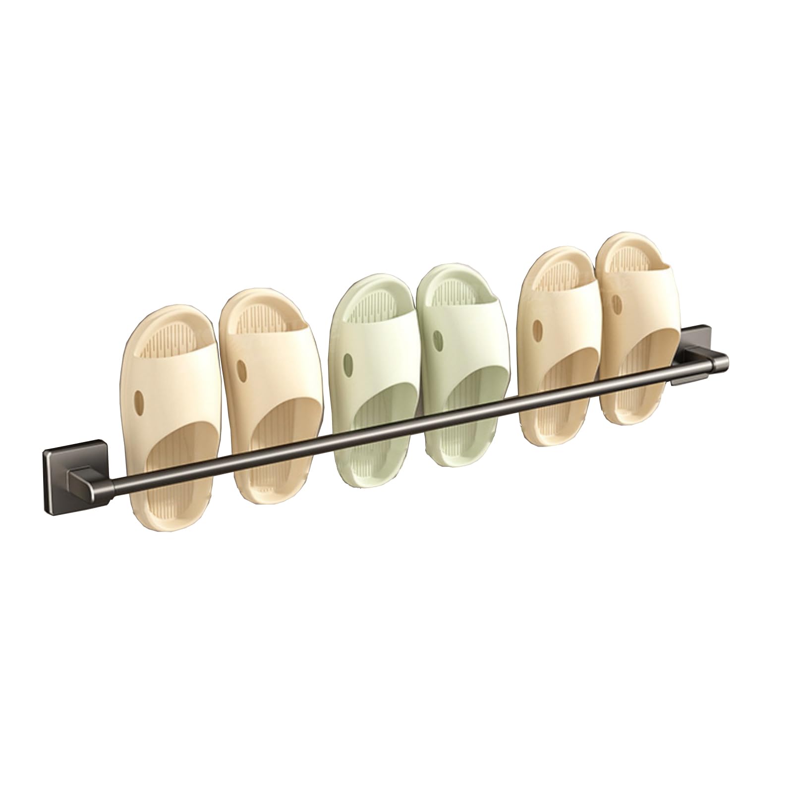 Étagère à chaussures murale sans perçage avec porte-torchons intégré pour entrée et cuisine