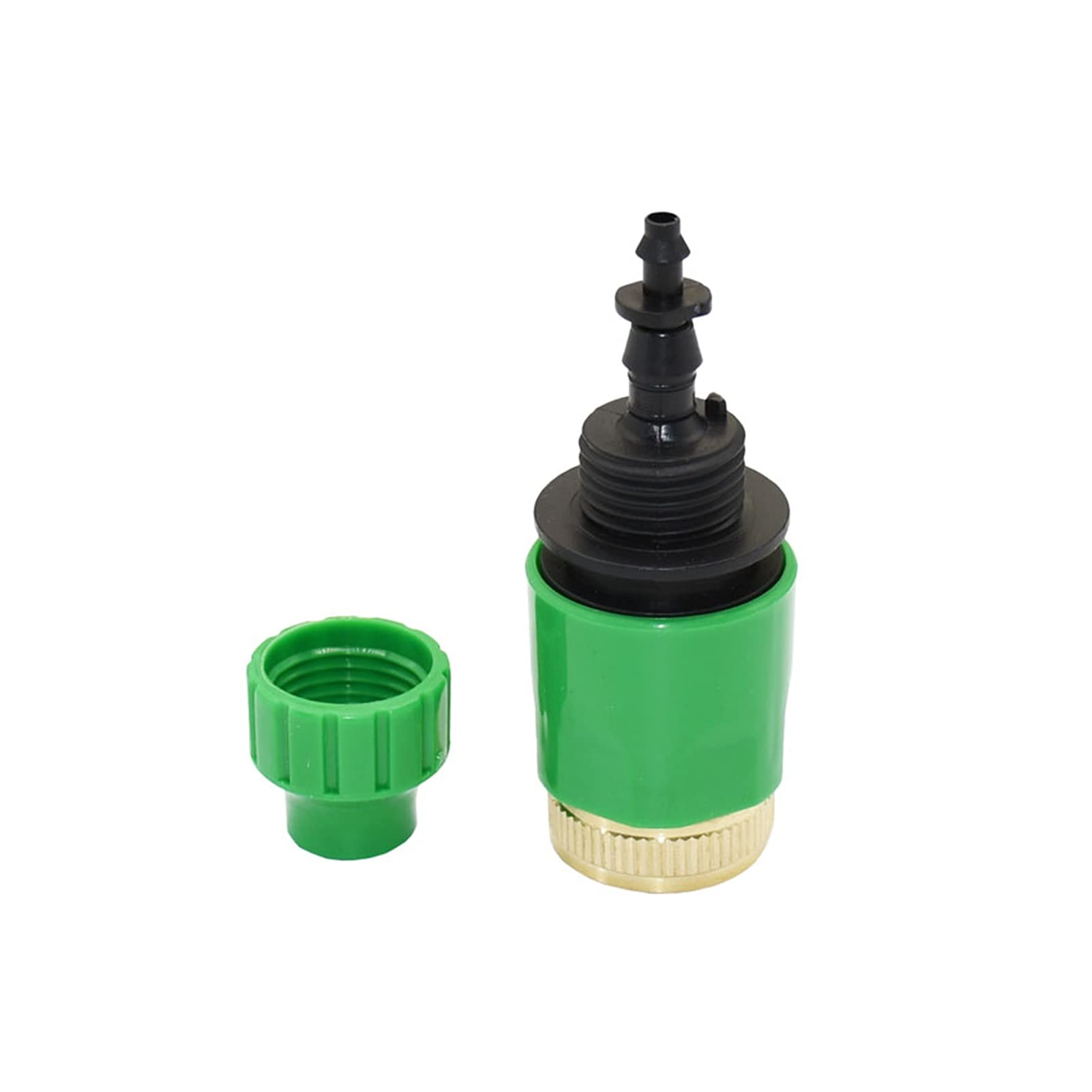 Adaptador de manguera de jardín Riego de latón hilo hembra de 3/4 a 1/4"Manguera de jardín Acoplamiento rápido 3/4 a 8/11 Irrigación de goteo 1/4" Adaptador de manguera 10pcs (Color : Green)