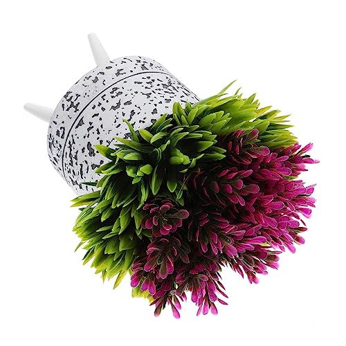 Alipis 1 Pc Planta Artificial En Maceta Decoración Artificial Pegajoso Deporte Gres Accesorios De Decoración De Encendido Decoraciones Decoración De Muñecas Musgo Falso Rosy El Plastico
