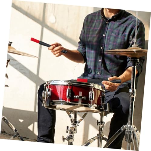 Baqueta roja para percusión de jazz y rock miniatura 5