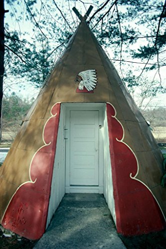 Teepee Motel Entrance Roadside Attraction Photo Photograph Cool Wall Art Print Poster 24x16