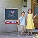 Melissa & Doug Holz Staffelei für Kinder Bastelset | Malstaffelei für Kleinkinder zum Basteln für Kinder im Alter 3-6 J. | Whiteboard & Tafel für Kinder | Trockenlösch- und Kreidetafeln für Kinder