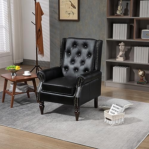 Sillón Plegable Acabado Botones Negro miniatura 1