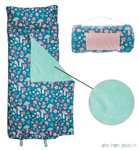 Image of Stephen Joseph, Toddler All Over Print Nap Mat with Soft Blanket and Removable Pillow for Boys & Girls, Kids Sleeping Bag for Elementary, Daycare, Preschool with Carry Handle, Camo