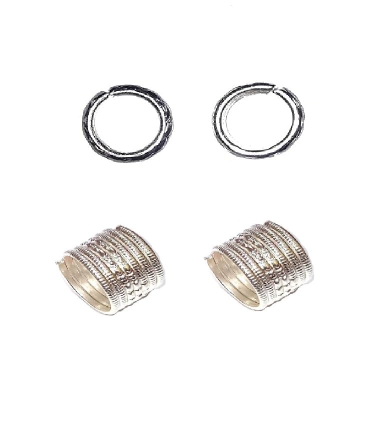 Adhira's Silver Adjustable Daily Used Toe Rings/bichiya/jodavi For Womens -2 pair-image-4