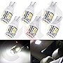 cciyu 6 piece Super White T10 Wedge W5W 921 168 194 10-3528-SMD LED Light bulbs Replacement fit for 2000-2013 For Honda Insight