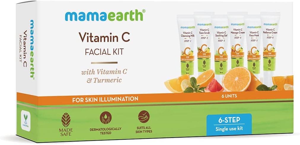 Vitamin C Facial Kit with Vitamin C & Turmeric for Skin Illumination - 60 g
