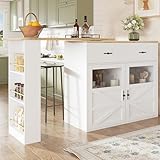 Photo Gallery lcoho tavolo da bar allungabile con spazio di archiviazione (138 – 204 × 39 × 104 cm), girevole a 360°, tavolo moderno e mobile, tavolo da cucina, tavolo da bistro, credenza con ripiani (bianco) Photo Gallery lcoho tavolo da bar allungabile con spazio di archiviazione (138 – 204 × 39 × 104 cm), girevole a 360°, tavolo moderno e mobile, tavolo da cucina, tavolo da bistro, credenza con ripiani (bianco)