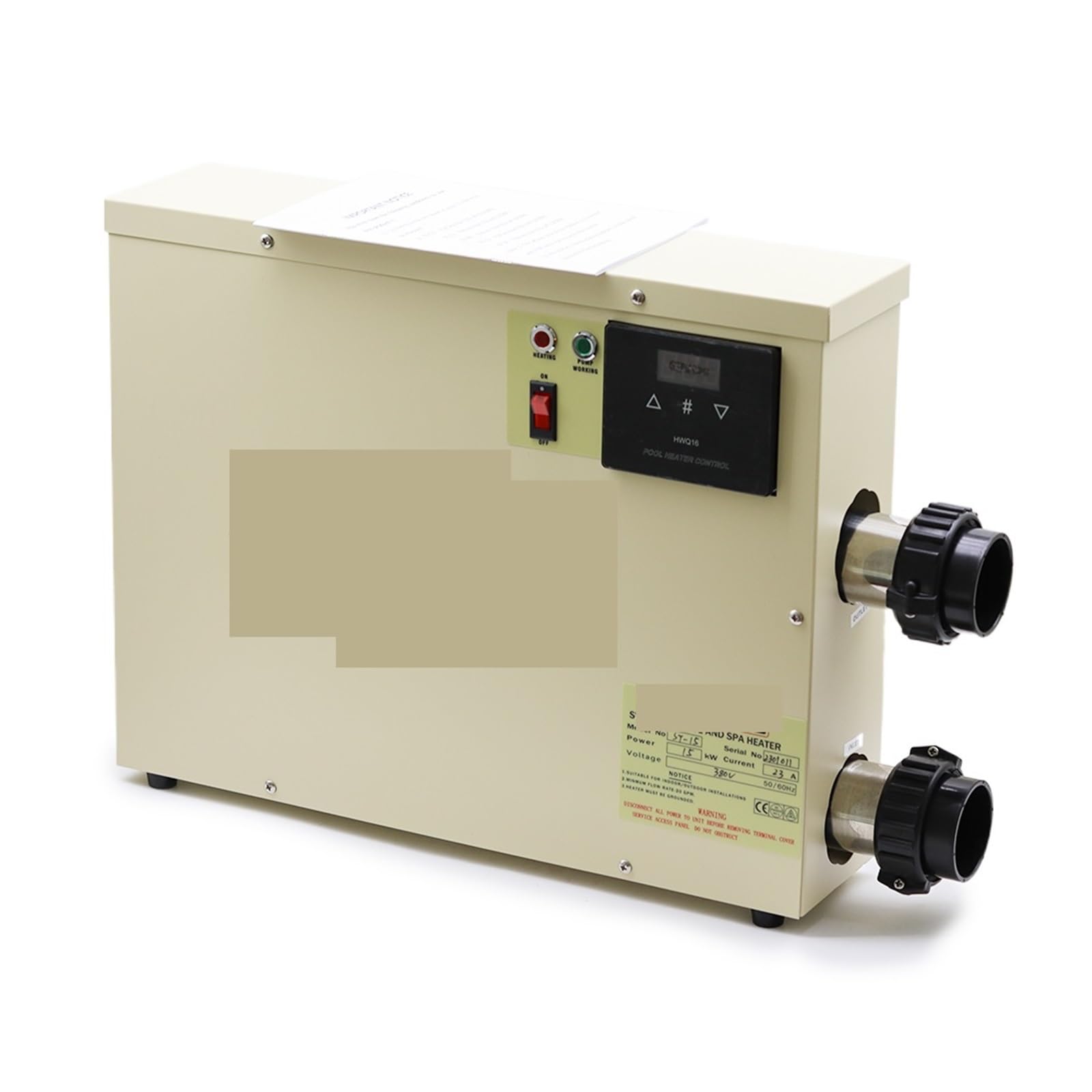 Calentador de Piscina, Calentador de Agua de 18 KW for termostato de Piscina y bañera(Three Phase 380v)