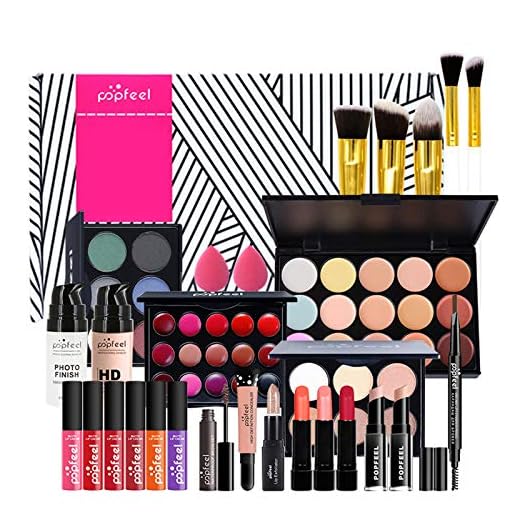 29 piezas Kits de Maquillaje, Set de Cosméticos Todo en Uno, Set de Regalo de Maquillaje Kit de Inicio Completo con Sombras de Ojos, lápiz Labial, Kit de Cosméticos para Niñas Mujeres
